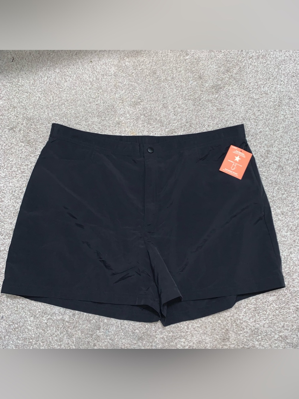 Lands' End Black Women's Swim Athletic Shorts - Picture 1 of 3